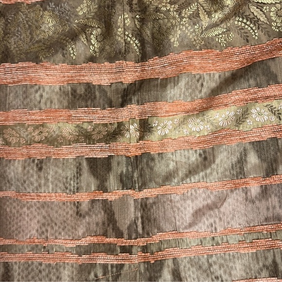 Rickie Freeman for Teri Jon Peach and Gold 2 Piece Dress - Picture 4 of 7